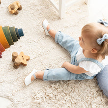 Cargar imagen en el visor de la galería, THE GLITTER FLATS - BLANCO 14cm / 18-24m